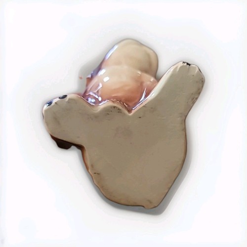 VTG 5" Brown & Cream French Bulldog Dog Puppy Planter Figurine Succulent - Picture 6 of 7