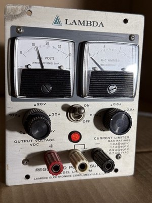 Lambda LH-124A FM Regulated DC Power Supply 0-40V 1.3A Analog Bench Power Supply