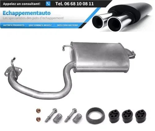 Silencieux Toyota Avensis 1.8 résout les fuites échappement pot homologué E 2003-2008
