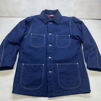 #ad Dickies Denim Blanket Lined Chore Coat Jacket Medium $69.99