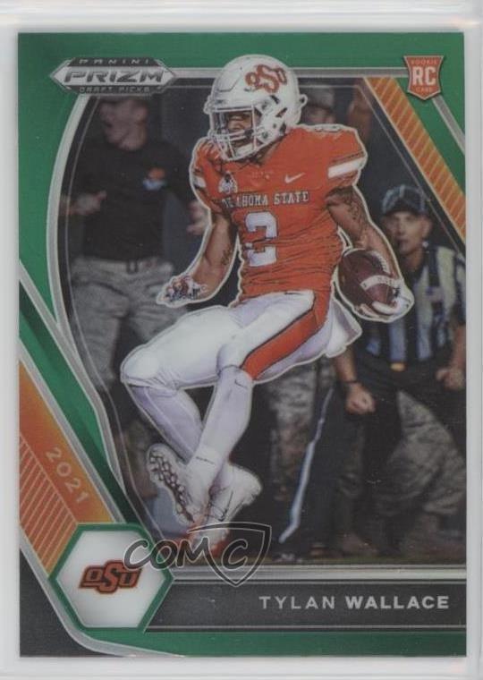 2021 Panini Prizm Draft Picks Green Prizm Tylan Wallace #126 0nr3