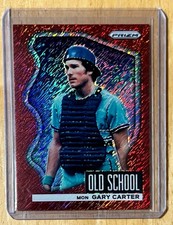 2022 Panini Prizm - Old School Gary Carter #OS-10 Red Shimmer Prizm /7