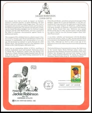 1982 Jackie Robinson Sc 2016 FDC PCS baseball Brooklyn Dodgers Black Heritage