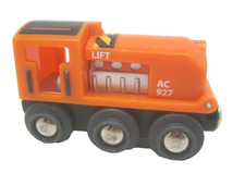 BRIO AC 927 ORANGE POP HOOD DIESEL TRAIN UNBOXED USED GREAT CONDITION