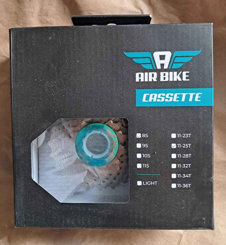 AIR BIKE 8-Speed Cassette 11-25T for Shimano HG Road Bike