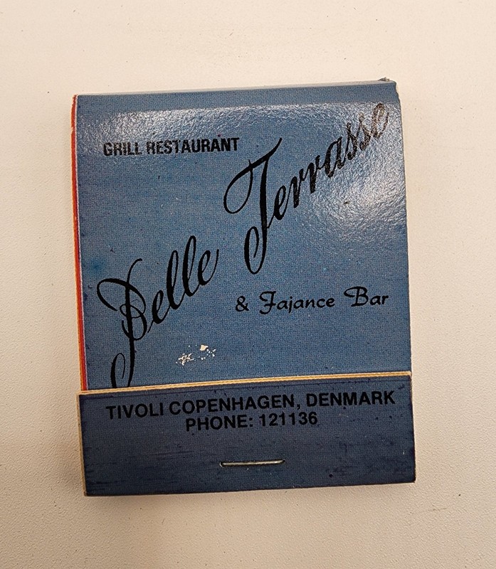 Unstruck Matchbook Belle Terrasse Grill Restaurant & Fajance Bar. Denmark