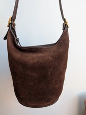 Vintage Rare Coach Berkeley Duffle Sac Bag 9010 USA Brown Suede