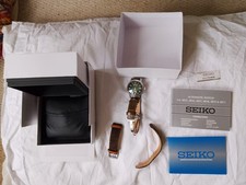 Seiko Presage Cocktail Mojito Green Dial Watch, Bonus Tweed Strap, A1 Condition 3