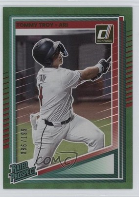 2025 Panini Donruss Rated Prospects Green 86/199 Tommy Troy #138 1k9t