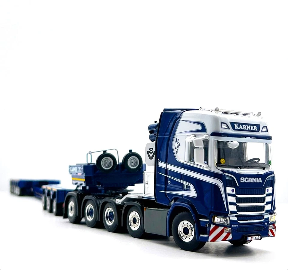 Scania S Highline 10x4 Scheuerle Sprechanlagenanhänger "Karner" WSI LKW Modelle - Bild 4 von 4