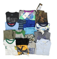 Wholesale Bulk Lot Of 18 Boys Size Small 6/7 Mixed Season Tops Bottoms Shorts