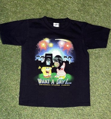 Universal Studios SpongeBob Patrick T Shirt Youth M Florida What A Day Y2K