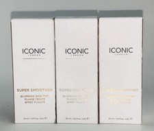 Iconic London Super Smoother Blurring Skin Tint X3 New In Box 1.7oz Ea.