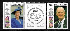 Bahamas 1991: 65th Birthday of Her Majesty Queen Elizabeth II, postfrisch