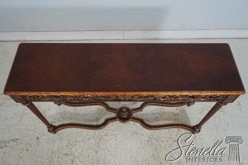 70152: Consola MAITLAND SMITH estilo francés Luis XVI caoba y oro Foto 3 de 4