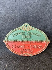 CHEVAUX PLAQUE CONCOURS HIPPIQUE 5éme Prix L’Etrier Crestois 1968