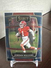 2022 Panini Select Football Jameson Williams Rookie Card #52-Detroit Lions. rookie card picture