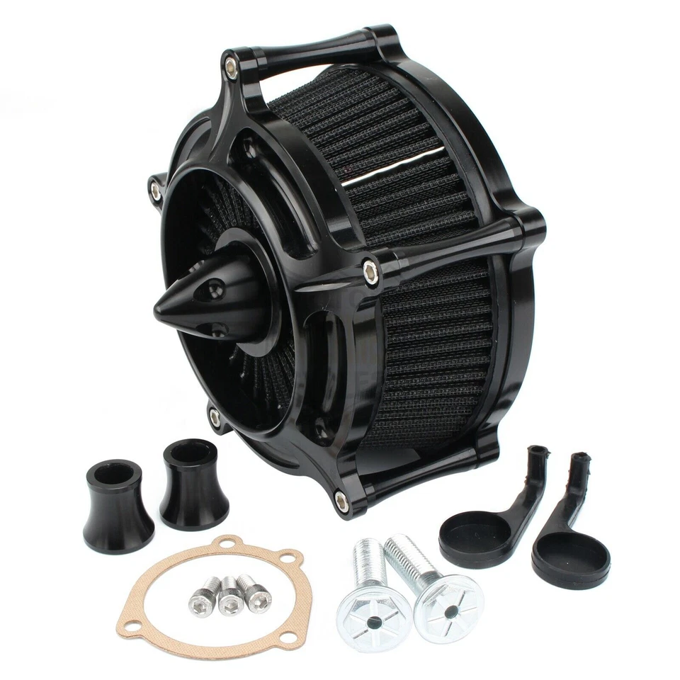 Filtro de admisión de filtro de aire negro para Harley Sportster Iron 1200 XL883 Forty Eight Foto 2 de 4