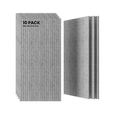 10 Pack Large Acoustic Panels,48 x 24 x 0.4 Inch Sound Proof Foam Panels for ...