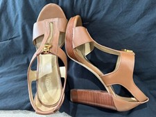 MICHAEL Michael Kors Women  s Berkley Mid Sandals in color Luggage