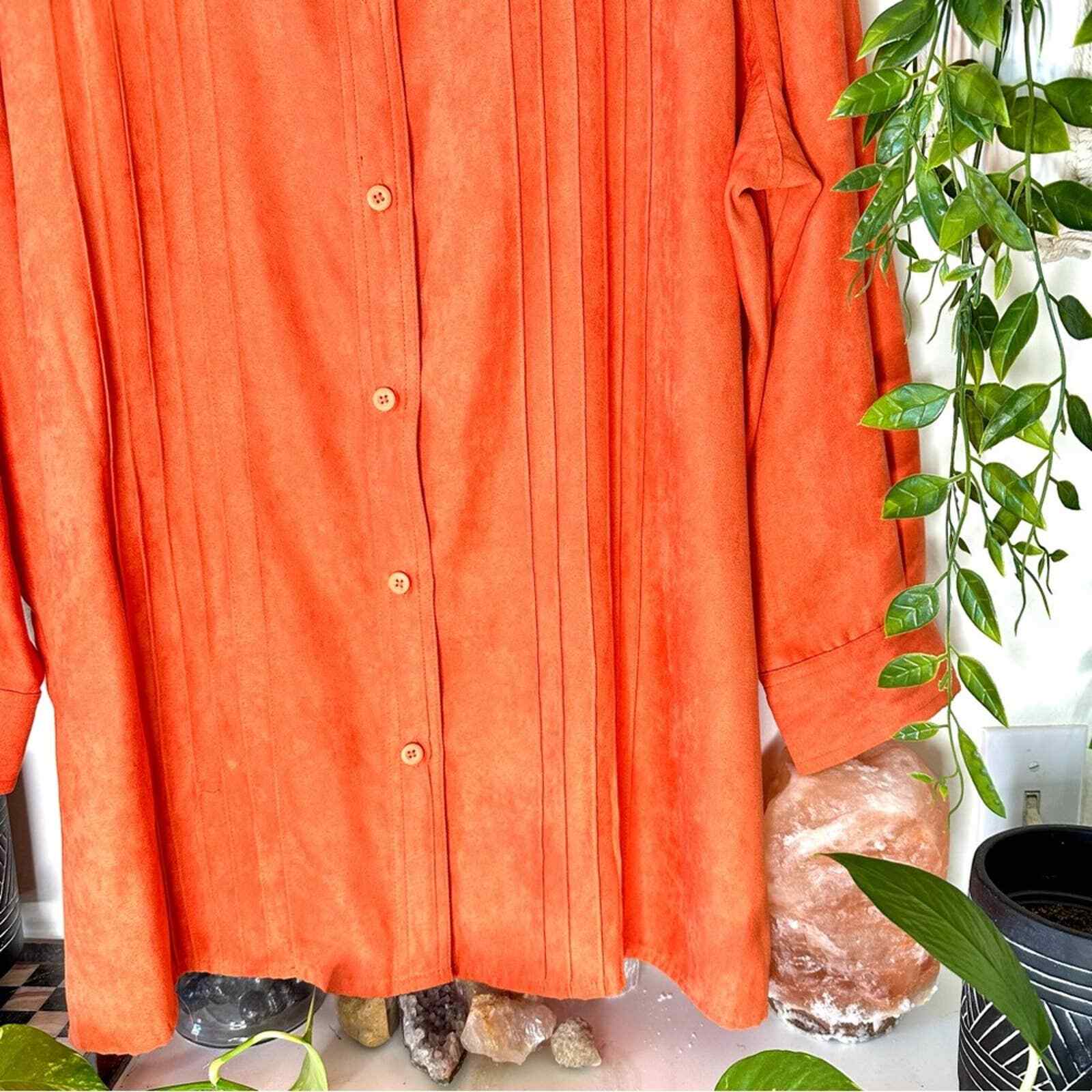 VTG Deadstock Basic Editions Mandarin Orange Mole… - image 4