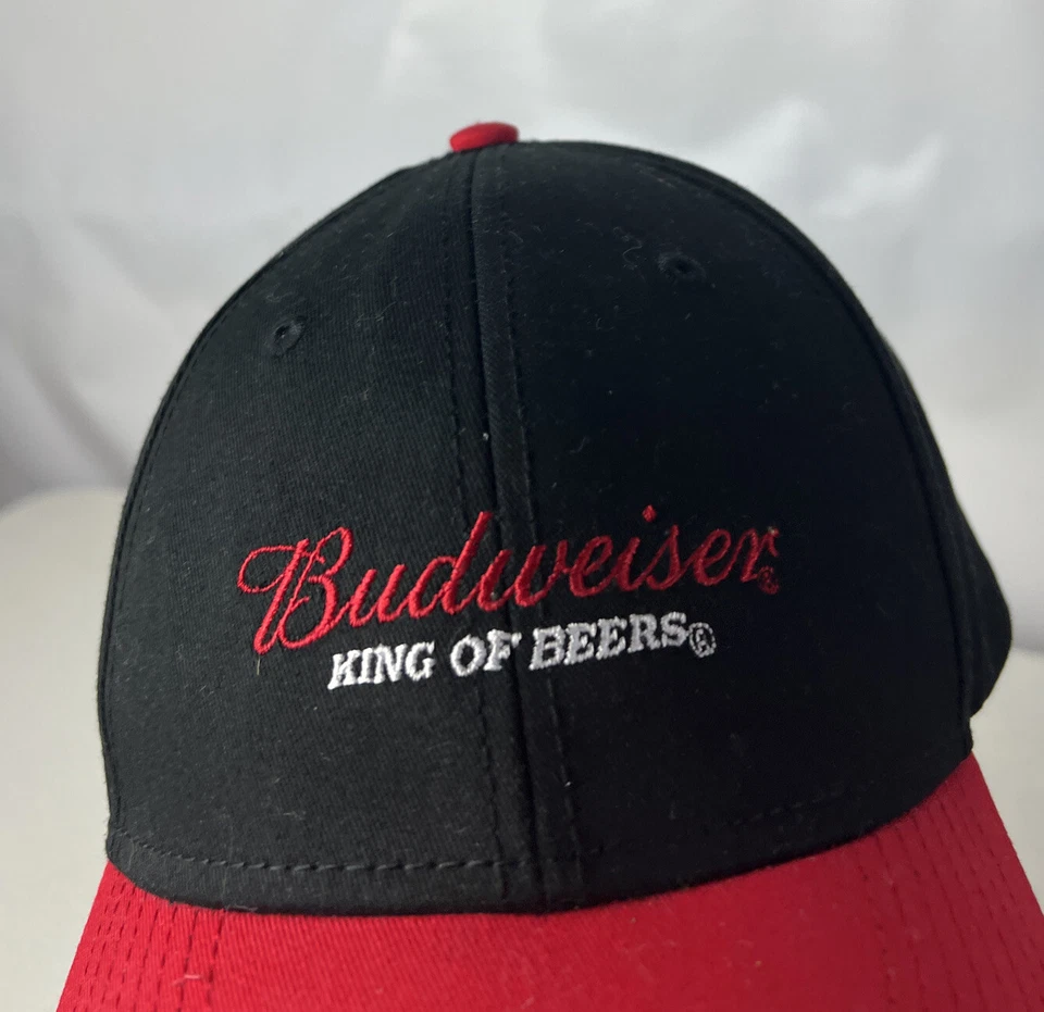 Genuine Budweiser KING OF BEERS Hat Cap Strapback BUD Spellout - Image 3 of 4