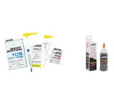 West System 105A Epoxy Resin Qt 206A Epoxy HardenPint 300 Pump Kit White Pigment