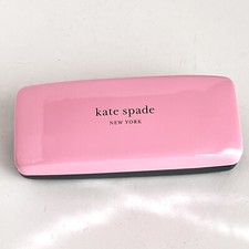 Kate Spade Sunglasses Hardcase W/cleaning Cloth Pink Green Sunshine Clam Shell