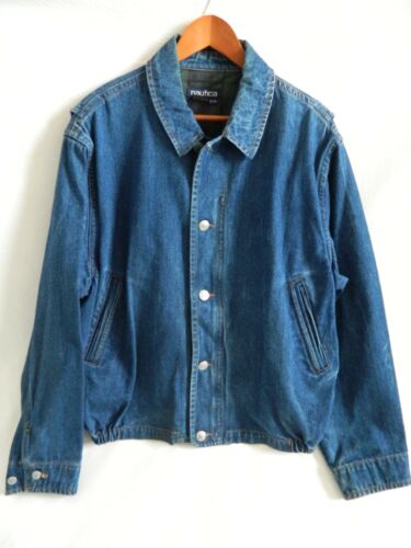 Vintage 1980's Mens Nautica Blue Jean Jacket Size 