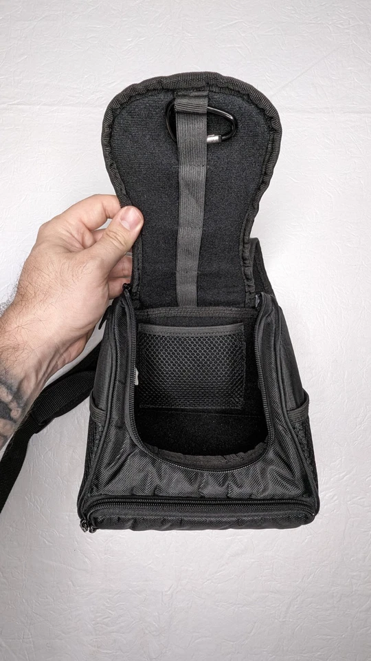 Mochila de viaje negra vintage Nintendo Gameboy DS original OEM Foto 3 de 4