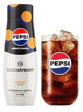 Sodastream PEPSI MAX MANGO ZERO Syrup - Bottle 440 ml / 15 fl oz