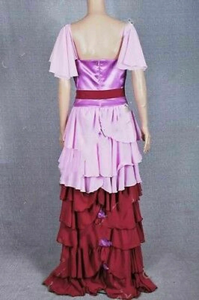 Disfraz de Harry Potter Cosplay Hermione Granger Vestido de Baile de Navidad Rosa Púrpura Foto 3 de 4