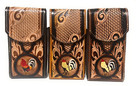 Western Leather Phone Case, Cowboy Rodeo Rooser Cell Phone Case, Funda Vaquera