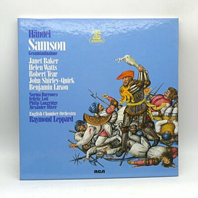 Rare Vinyl Klassik 4 Lp Box Händel Samson Leppard Baker Watts Tear E.C.O. Top