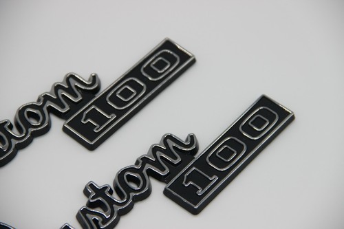 Fits Dodge Custom 100 Truck Fender Emblem Badge 77 78 79 80 Set - Foto 5 di 6