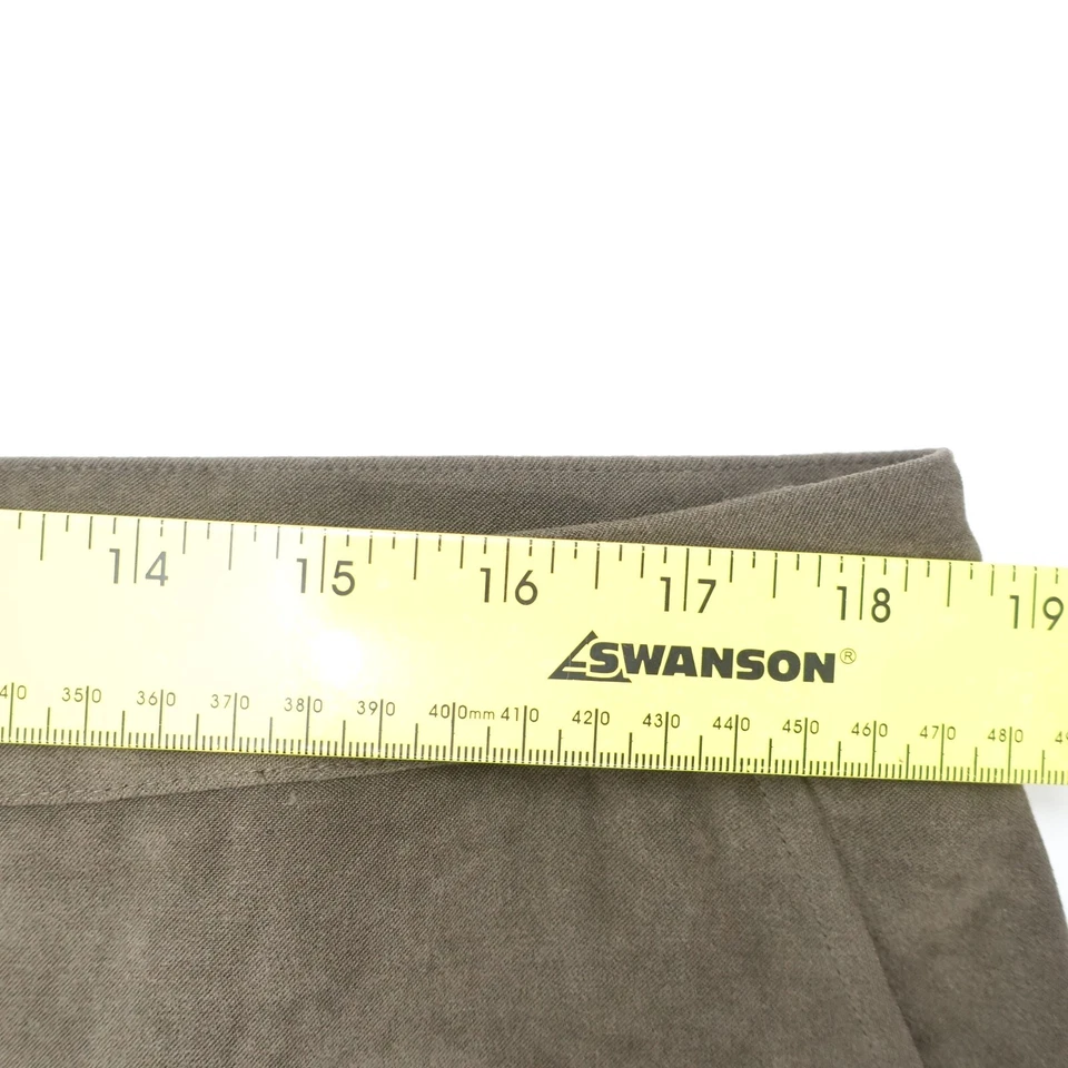 Norton McNaughton Trousers Women's 18 Brown Polyester Stretch Low Rise Straight - Image 4 of 4