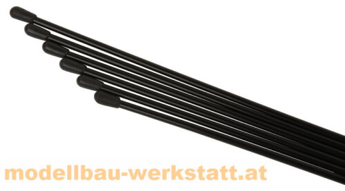 Antennenrohre 6 Stück schwarz RC-Auto Antenne RC-Car Antenna Antennenröhrchen - Afbeelding 1 van 1