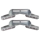 2 Pack - Pontoon V Wing Bunk Brackets for Boat Pontoon Bolster Trailer