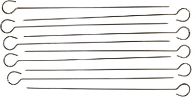 BEST CHOICE PRODUCTS Grillspieß aus Edelstahl 30cm – Hochwertiger Fleischspieß für BBQ & Schaschlik