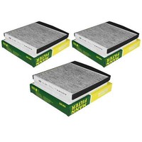 3X Original Mann-Filter Aktivkohlefilter Pollenfilter Innenraumfilter CUK 2855