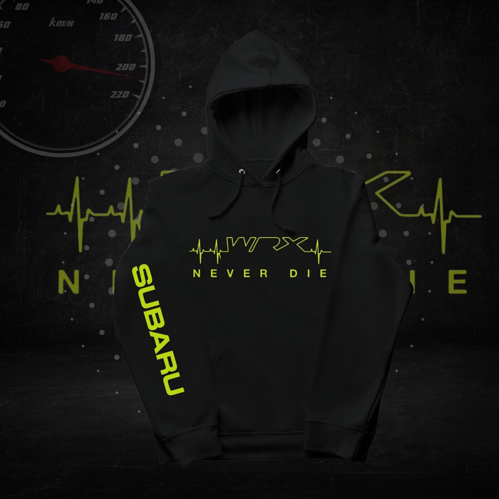 WRX Never Die JDM Hoodies for Car Enthusiasts