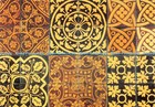 D040328 Shropshire. Encaustic Floor Tiles by Craven Dunhill. Jackfield. Ironbrid