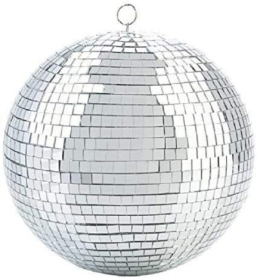 Nulink 8'' Disco Light Mirror Ball with Hanging Ring