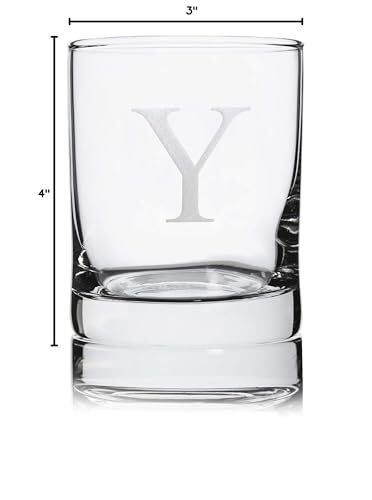 Personalized Whiskey Glasses Set Of 2 Engraved Monogram Old Fashioned Bourbon Gl - Picture 7 of 7
