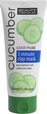 Clay and Cucumber Face Mask BEAUTY FORMULAS Cool Moist 100ml