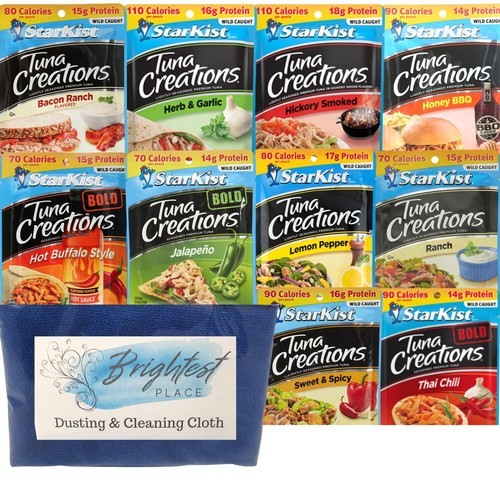 Starkist Tuna Creations Variety Pack Lunch Pouches 10 Flavor Bundle and
