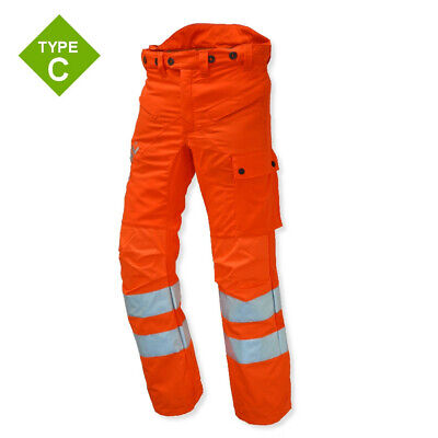 es Forestry cut protection trousers KWF greyhighvis orange  Engelbert  Strauss