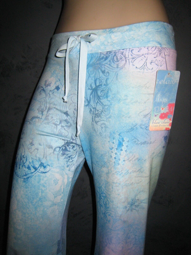 Claire Pettibone Loungewear Hose Blautopas Spitzensaum XS Traumhaft Neu mit Etikett Neu Ungetragen - Bild 3 von 12
