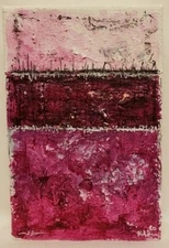 No.868 Original Abstract Modern Minimal Mini High Textured Painting By K.A.Davis