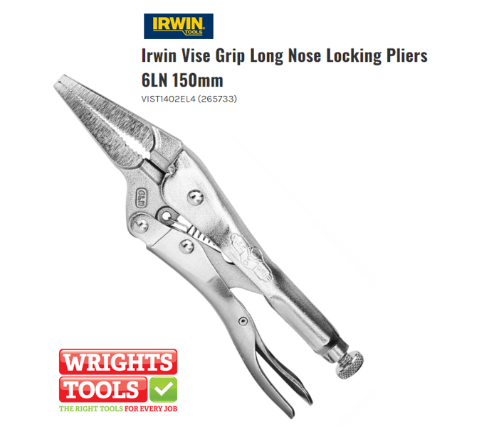 Irwin Vise-Grip 6Lnc Long Nose Locking Pliers 150Mm (6In) VIS6LNC
